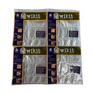 PROVO CRAFT Lot 4 Qwikit Scrapbooking 9 Pocket 12x12 Pages Clear Sleeves #8824